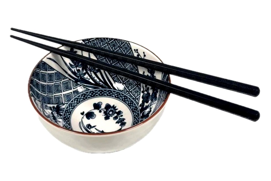 Set 2 scodelle in ceramica - Diametro 11cm - Disegno Piante - immagine 3